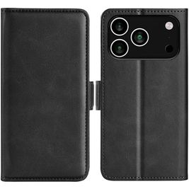 Mobigear Slim Magnet Housse iPhone 17 Pro Max Etui Porte-Monnaie - Noir
