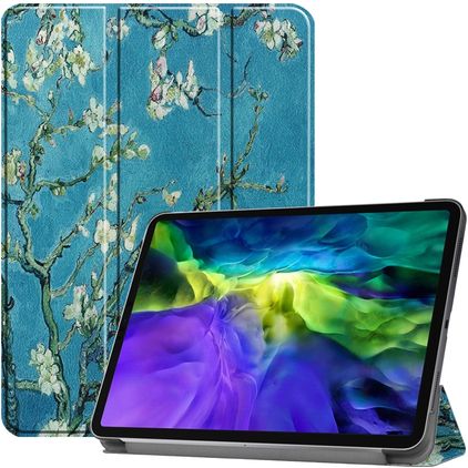 Mobigear Tri-Fold Coque iPad Pro 11 Pouces (2022) Etui - Fleurs d'amande