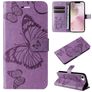 Mobigear Butterfly Housse iPhone 17e Etui Porte-Monnaie - Violet