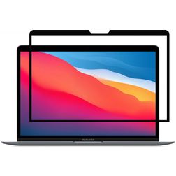 GrizzlyCoat MacBook Air 13 Pouces (2010-2019) Protection d'écran Anti-Glare Film - Compatible Coque - Noir Model A1369 / A1466