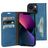 Mobiparts Classic Wallet Housse iPhone 13 Etui Porte-Monnaie - Bleu