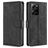 Mobigear Croco POCO X5 Pro Étui Portefeuille - Noir