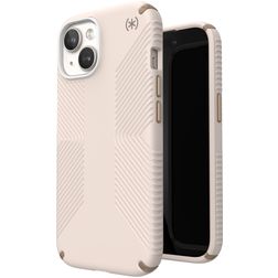Speck Presidio2 Grip iPhone 15 Plastique rigide Coque arrière Antichoc - Bleached Bone