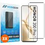 Mobigear Premium HONOR 200 Pro Verre trempé Protection d'écran - Compatible Coque - Noir (Lot de 3)