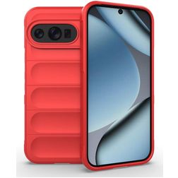 Mobigear Bumpy Coque Google Pixel 10 Pro Coque arrière en TPU Souple - Rouge