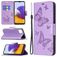 Mobigear Butterfly Housse Samsung Galaxy A22 5G Etui Porte-Monnaie - Violet