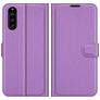 Mobigear Classic Housse Sony Xperia 10 III Etui Porte-Monnaie - Violet
