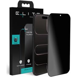 Elite iPhone Air Verre trempé Protection d'écran Confidentialité - Compatible Coque - Noir
