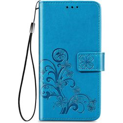 Mobigear Clover Housse Samsung Galaxy A52s 5G Etui Porte-Monnaie - Bleu