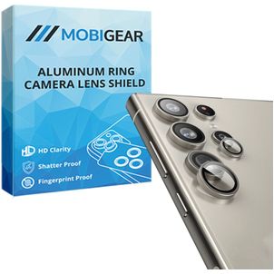 Mobigear Single Samsung Galaxy S24 Ultra Verre trempé Protection objectif caméra - Compatible coque - Gris