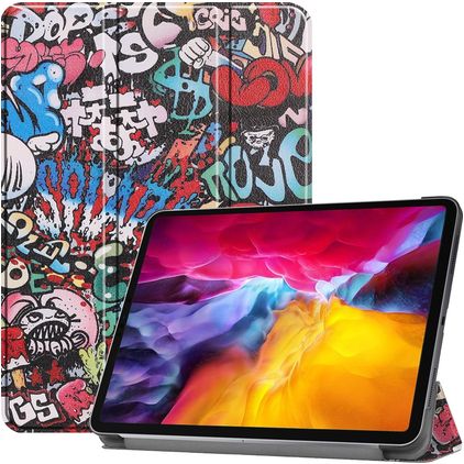 Mobigear Tri-Fold Coque iPad Pro 11 Pouces (2022) Etui - Graffiti
