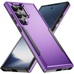 Mobigear Heavy Armor Samsung Galaxy S24 Ultra Plastique rigide Coque arrière Antichoc - Violet