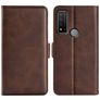 Mobigear Slim Magnet Housse TCL 20 R 5G Etui Porte-Monnaie - Marron