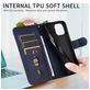 Mobigear Zipper Housse iPhone 17 Pro Etui Porte-Monnaie - Bleu