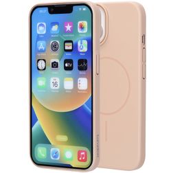 Mobiparts Slim Line iPhone 15 MagSafe Plastique rigide Coque arrière - Dune Sand