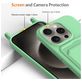Mobigear Lanyard Card iPhone 16 Pro Coque avec cordon en Silicone et Porte-Cartes - Vert