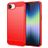 Mobigear Brushed Slim Coque iPhone 17e Coque arrière en TPU Souple - Rouge