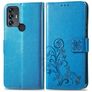 Mobigear Clover Housse TCL 305 Etui Porte-Monnaie - Bleu