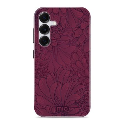 MIO Coque Samsung Galaxy S25 MagSafe Coque arrière Rigide - Berry Blooms