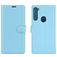 Mobigear Classic Housse Motorola One Fusion Plus Etui Porte-Monnaie - Bleu