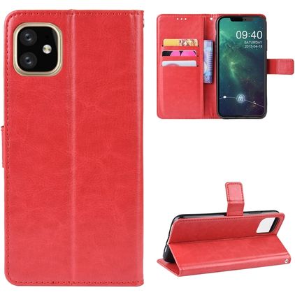 Mobigear Wallet Housse iPhone 11 Etui Porte-Monnaie - Rouge