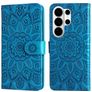 Mobigear Sunflower Housse Samsung Galaxy S26 Ultra Etui Porte-Monnaie - Bleu