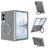 Mobigear 360 Rotating Ring Coque Samsung Galaxy Z Fold 8 Ultra MagSafe Coque arrière Rigide avec Anneau-Support - Gris