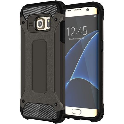 Mobigear Outdoor Coque Samsung Galaxy S7 Edge Coque arrière Rigide Anti-Chocs - Noir