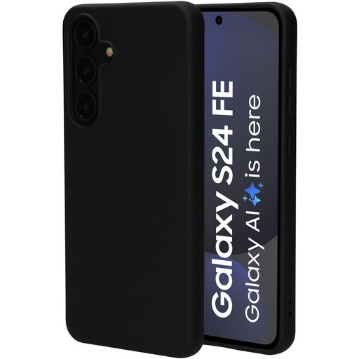 Mobiparts Coque Samsung Galaxy S24 FE Coque arrière en Silicone - Noir