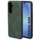 Mobiparts Classic Coque Samsung Galaxy A36 MagSafe Coque arrière en TPU,Similicuir - Emerald Green