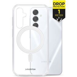 Mobilize Naked Protection Coque Transparente Samsung Galaxy A57 MagSafe Coque arrière Rigide Anti-Chocs - Transparent