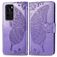 Mobigear Butterfly Huawei P40 Étui Portefeuille - Violet