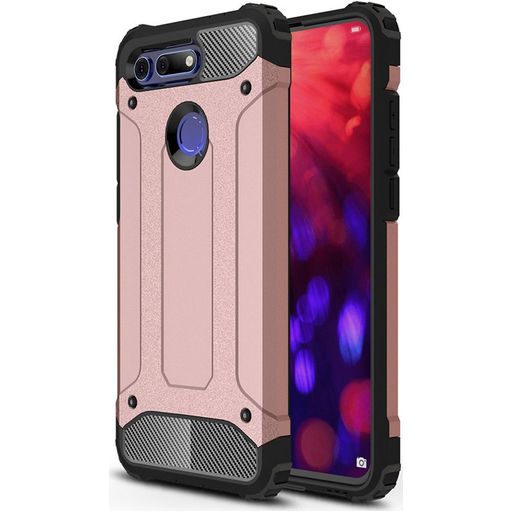 Mobigear Outdoor Coque HONOR View 20 Coque arrière Rigide Anti-Chocs - Rose doré