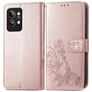 Mobigear Clover Housse Realme GT2 Pro Etui Porte-Monnaie - Rose doré