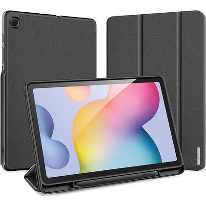 Dux Ducis Domo Coque Samsung Galaxy Tab S6 Lite Etui + Porte-crayon - Noir