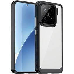Mobigear Crystal Xiaomi 15 Plastique rigide Coque arrière - Noir