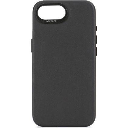 Decoded Coque iPhone 17e Coque arrière en Cuir Véritable Anti-Chocs - Noir
