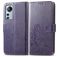 Mobigear Clover Housse Xiaomi 12 Lite Etui Porte-Monnaie - Violet