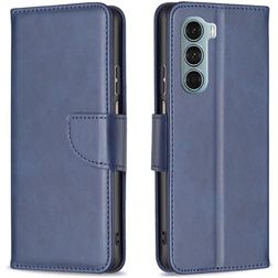 Mobigear Excellent Housse Motorola Moto G200 5G Etui Porte-Monnaie - Bleu
