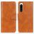 Mobigear Classy Housse Sony Xperia 5 IV Etui Porte-Monnaie - Cognac