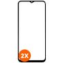 Mobigear Premium Motorola Moto G8 Power Lite Verre trempé Protection d'écran - Compatible Coque - Noir (Lot de 2)