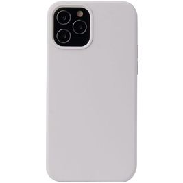 Mobigear Rubber Touch Coque iPhone 13 Pro Coque arrière en Silicone - Blanc