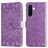 Mobigear Sunflower Housse Samsung Galaxy A37 Etui Porte-Monnaie - Violet