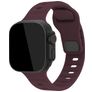 Mobilize Sports Bracelet Silicone Apple Watch Fermeture à clou et passant - 42/41/40/38 mm - Bordeaux