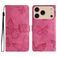 Mobigear Butterfly Housse iPhone 17 Pro Etui Porte-Monnaie - Rouge