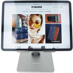Valenta Aluminum Foldable Support de tablette - Argent Universel