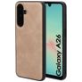 Mobiparts Classic Coque Samsung Galaxy A26 MagSafe Coque arrière en TPU,Similicuir - Moonstone Beige