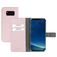 Mobiparts Saffiano Wallet Samsung Galaxy S8 Étui Portefeuille - Rose