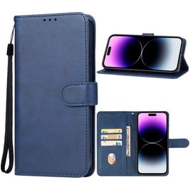 Mobigear Wallet Housse iPhone 15 Pro Etui Porte-Monnaie - Bleu