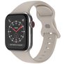 Mobigear Sport Dual Bracelet Silicone pour Apple Watch Fermeture à clou et passant - 49/46/45/44 mm - Taupe